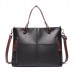 Women Retro Solid Tote Bag Dating Soft Leather Large Capacity Handbag Crossbody Bag