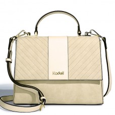 Kadell Scrub Leather Twill Design Handbag Clamshell Lady Messenger Bag Crossbody Bag