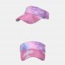 Women Color Tie Dye Printing Baseball Cap Fashion Sunscreen Empty Top Hat