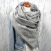 Women Plus Velvet Thickness Solid Floral Printing Pattern Fashion Casual Winter Outdoor Keep Warm Scarf Shawl