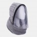 Unisex Detachable Keep Warm Dustproof Zipper Neck Protection Knitted Face Mask Scarf